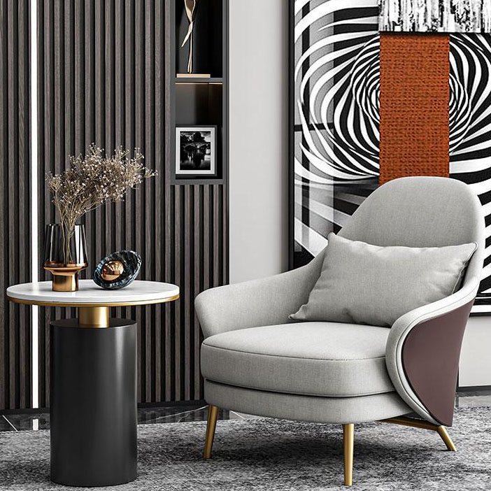 Modern Luxury Marble Steel Coffee Table