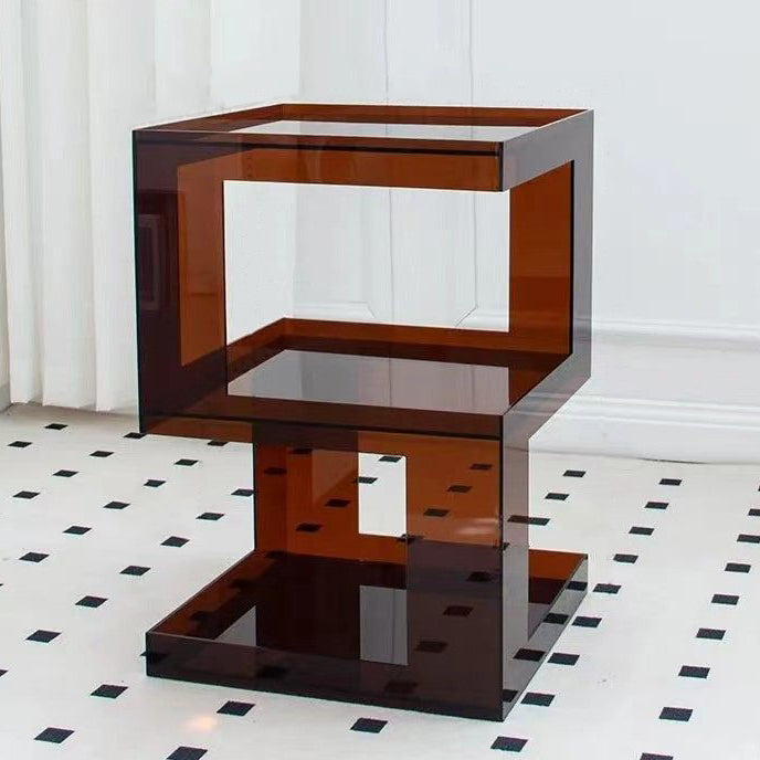 Minimalist Acrylic 3-Tier Side Table