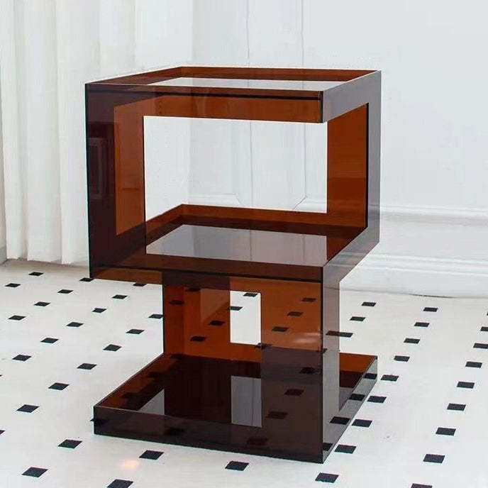 Minimalist Acrylic 3-Tier Side Table