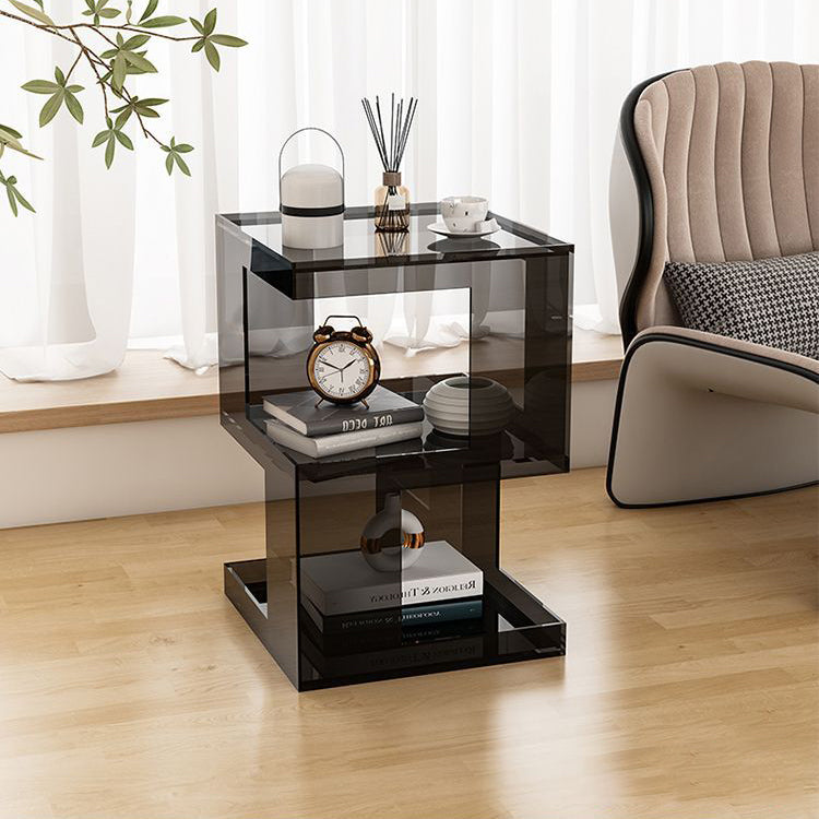 Minimalist Acrylic 3-Tier Side Table