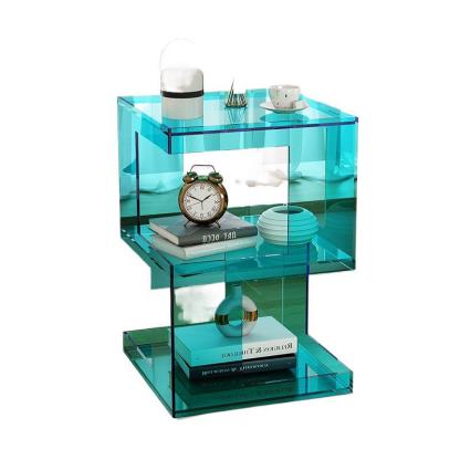 Minimalist Acrylic 3-Tier Side Table