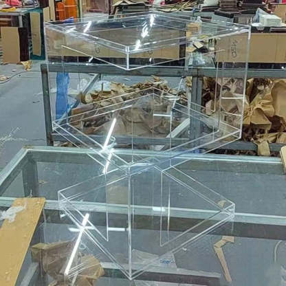 Minimalist Acrylic 3-Tier Side Table