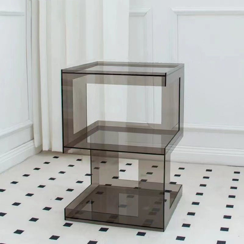 Minimalist Acrylic 3-Tier Side Table