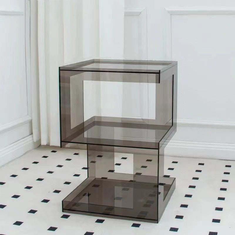 Minimalist Acrylic 3-Tier Side Table