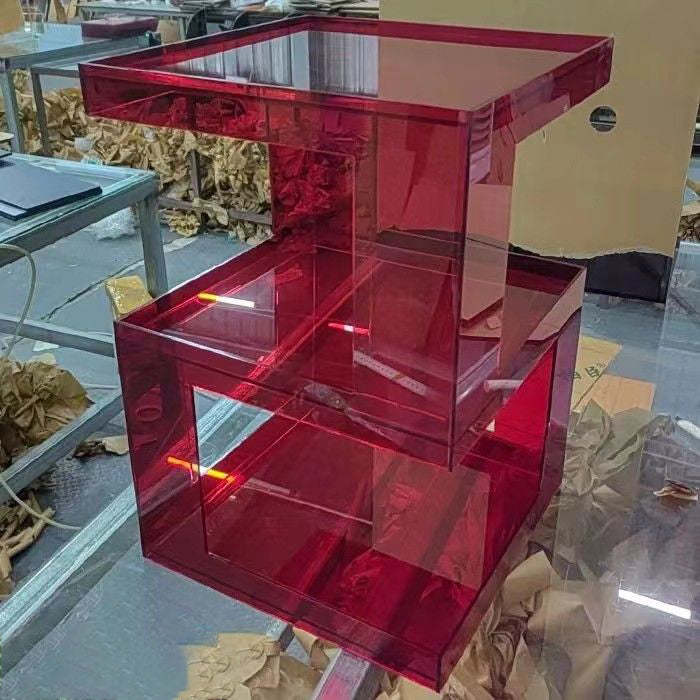 Minimalist Acrylic 3-Tier Side Table