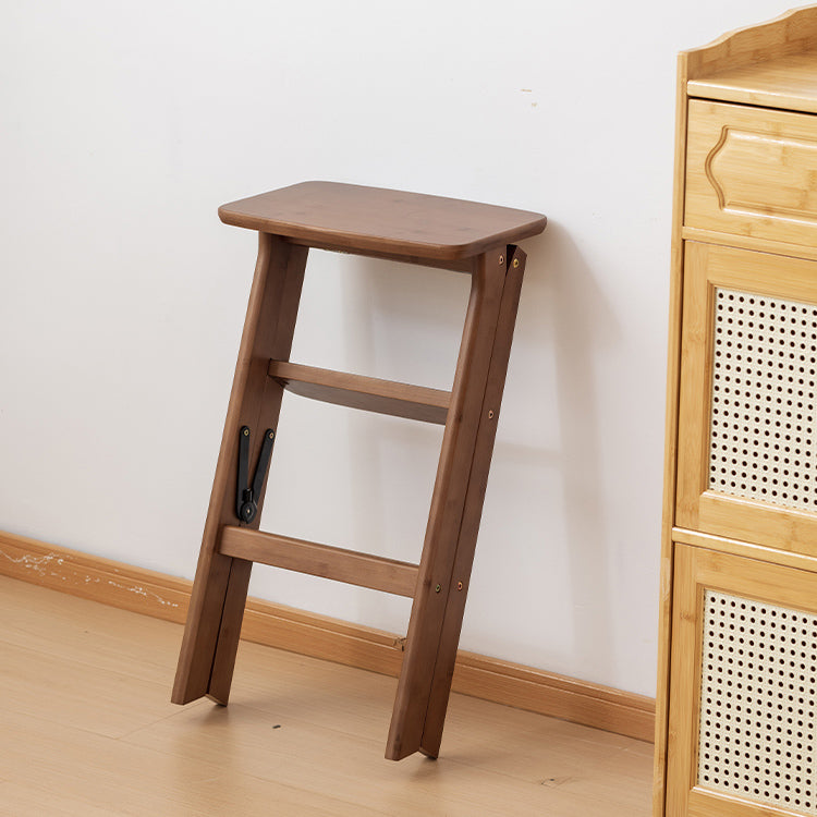 Vintage Bamboo Bar Stool with Footrest