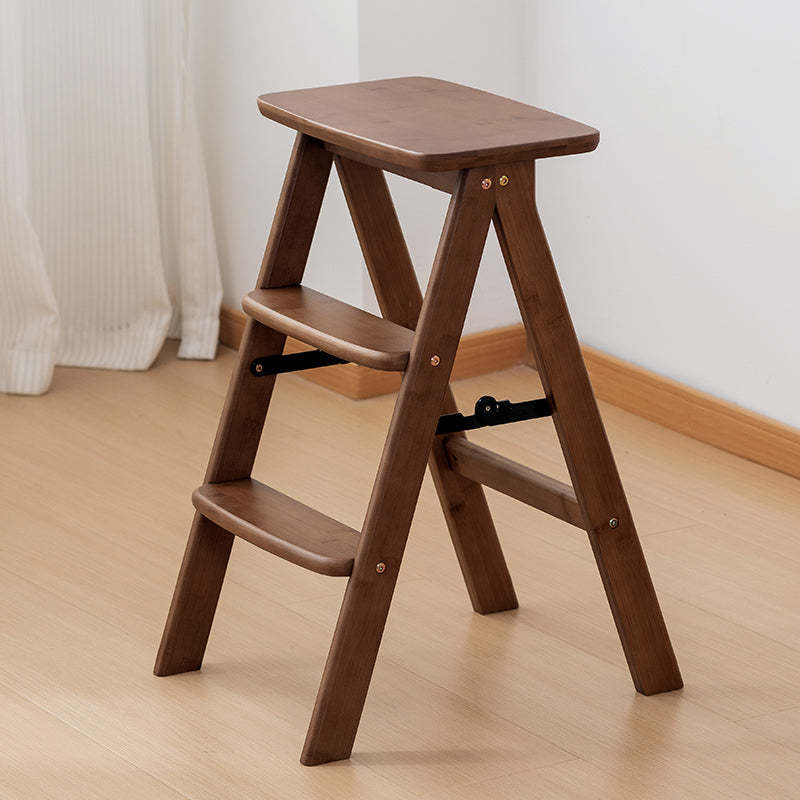 Vintage Bamboo Bar Stool with Footrest