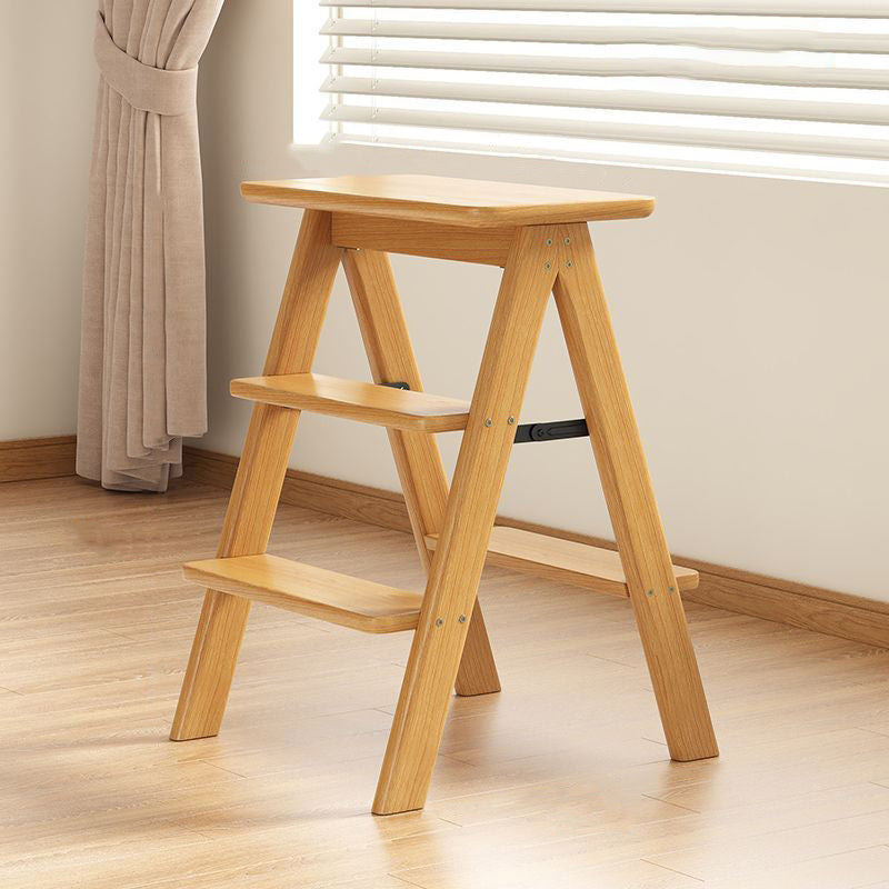 Vintage Bamboo Bar Stool with Footrest