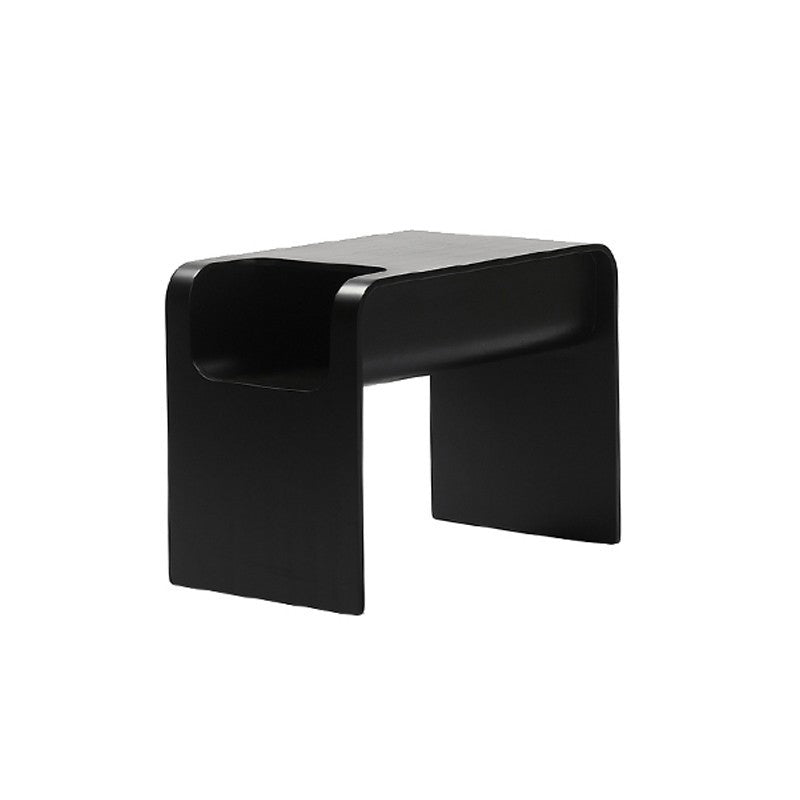 Minimalist Solid Wood Side Table with Storage