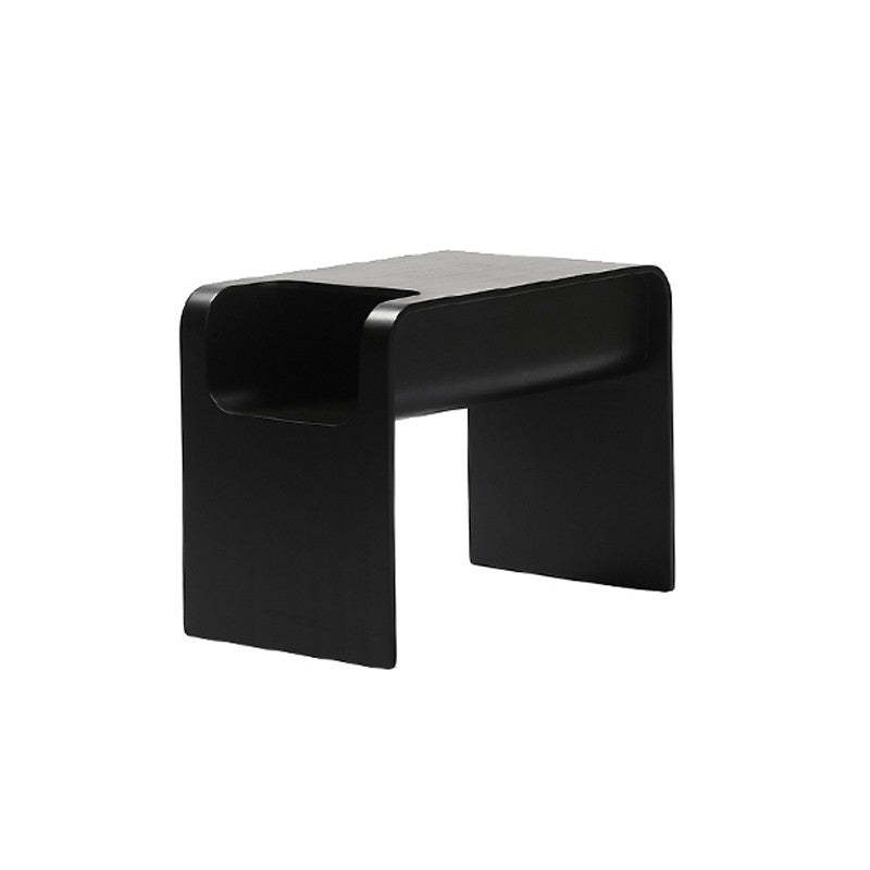 Minimalist Solid Wood Side Table with Storage