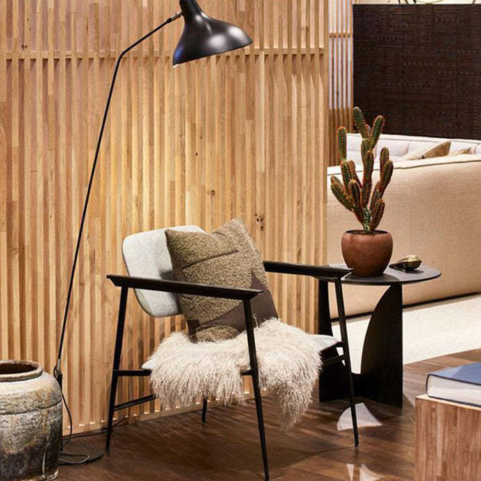 Modern Eclectic Round Solid Wood Side Table