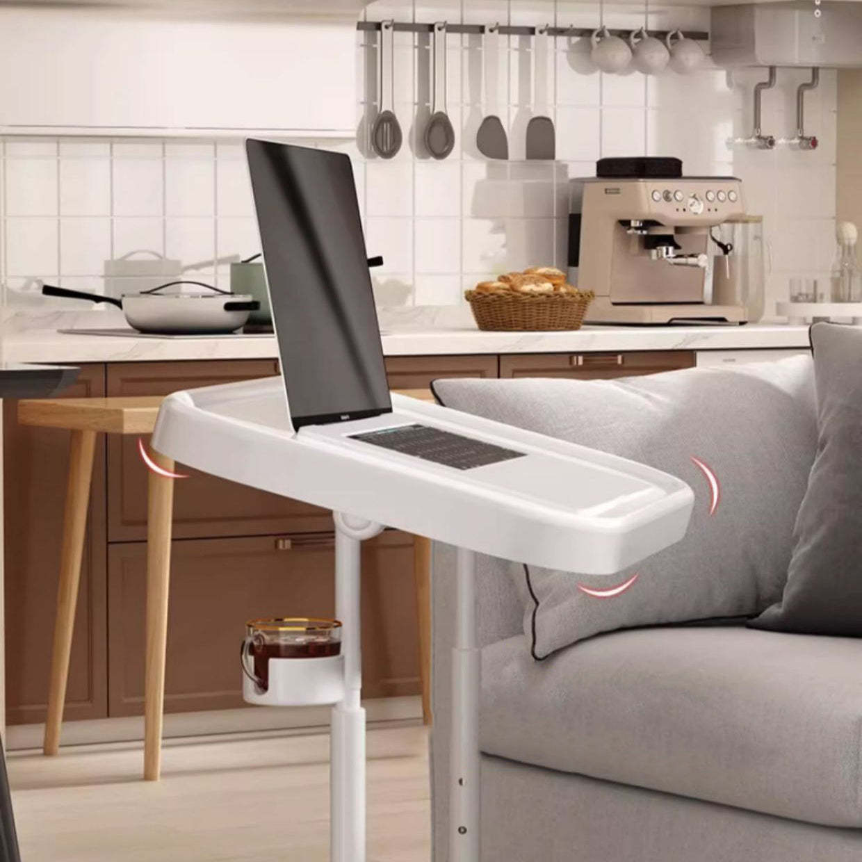 Minimalist Iron Plate Movable Side Table