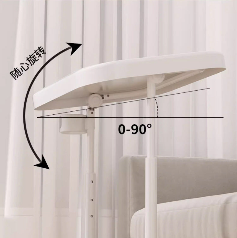 Minimalist Iron Plate Movable Side Table — Iron Tabletop - Yellow