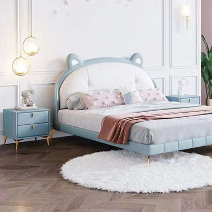 Scandinavian Solid Wood 2-Drawer Nightstand