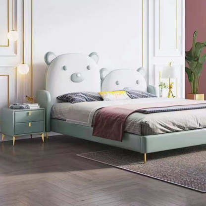 Scandinavian Solid Wood 2-Drawer Nightstand