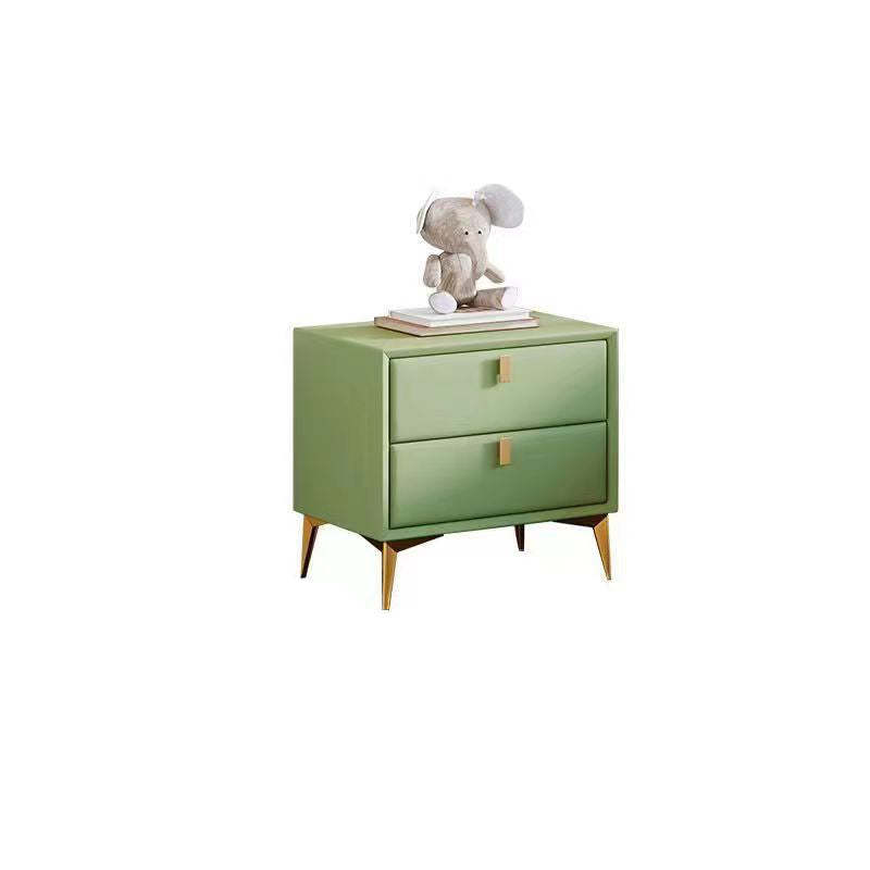 Scandinavian Solid Wood 2-Drawer Nightstand