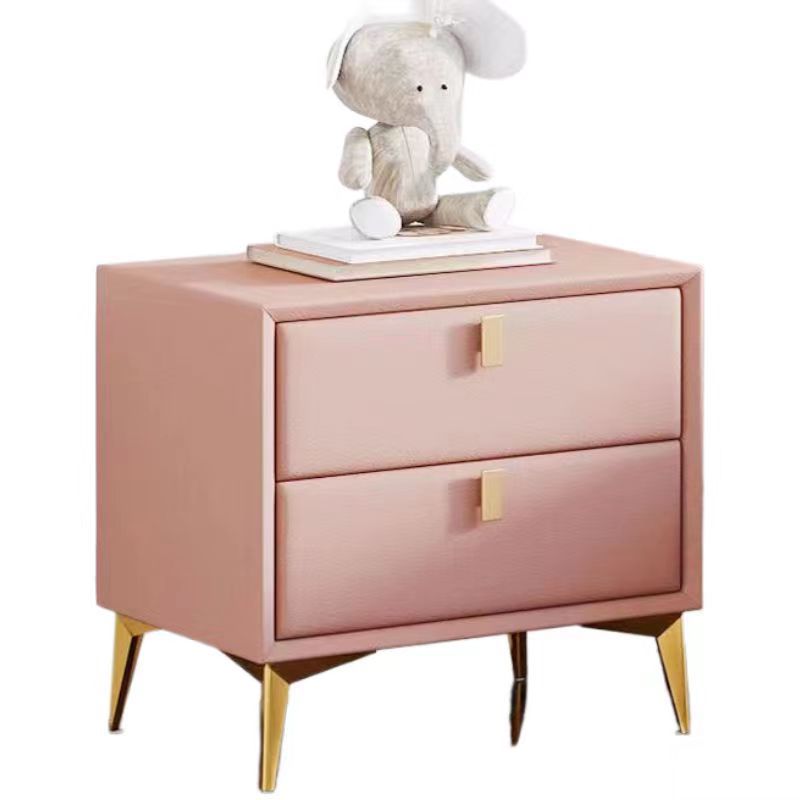 Scandinavian Solid Wood 2-Drawer Nightstand