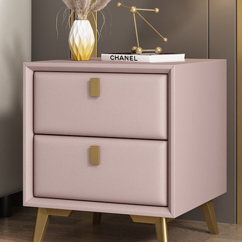 Scandinavian Solid Wood 2-Drawer Nightstand