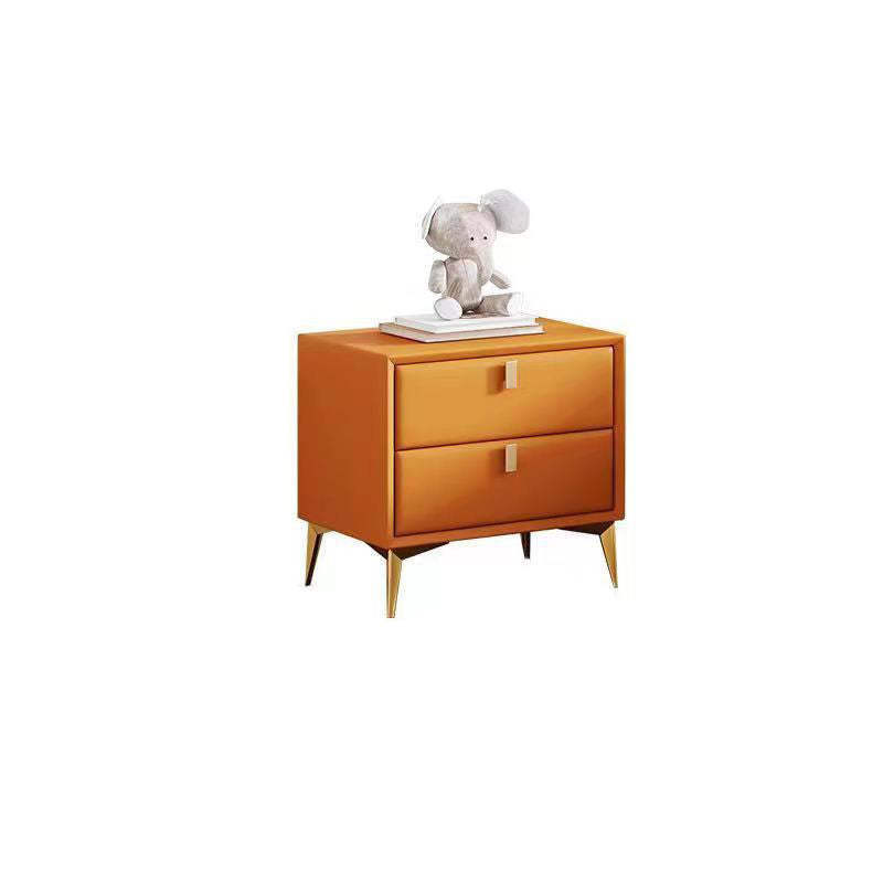 Scandinavian Solid Wood 2-Drawer Nightstand