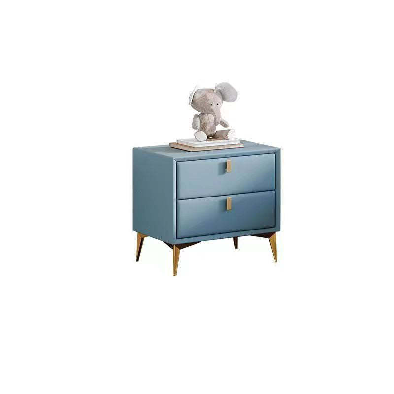 Scandinavian Solid Wood 2-Drawer Nightstand
