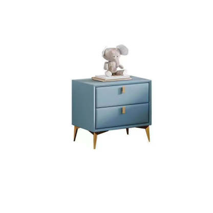 Scandinavian Solid Wood 2-Drawer Nightstand
