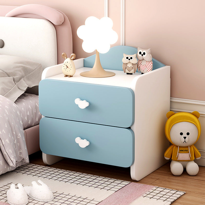Modern Eclectic Kids Panel Nightstand
