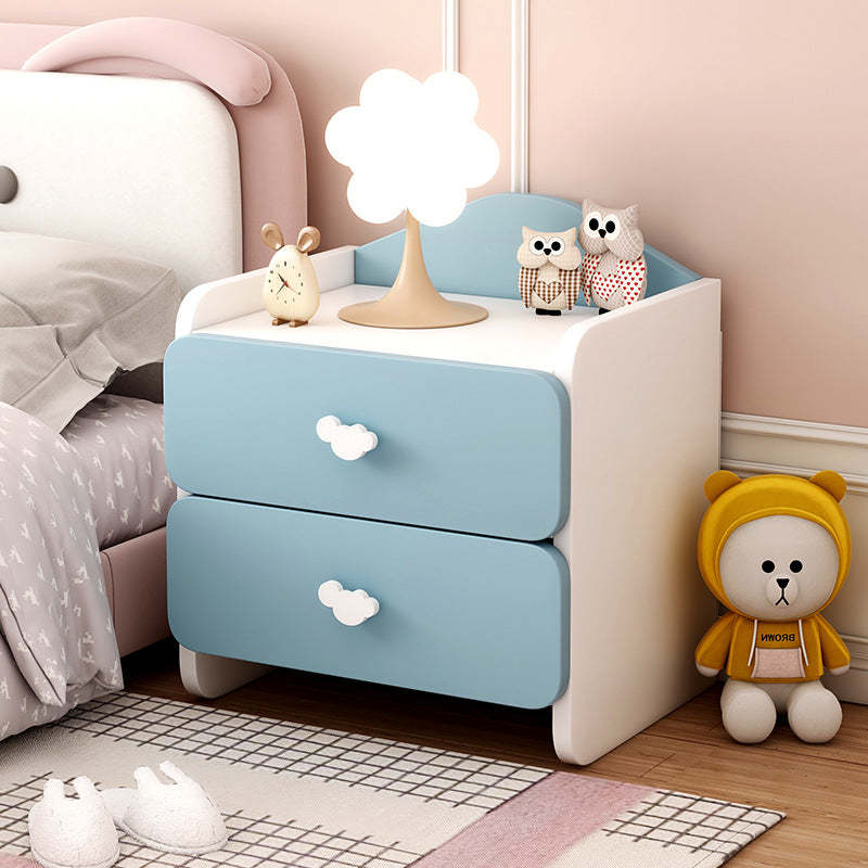 Modern Eclectic Kids Panel Nightstand