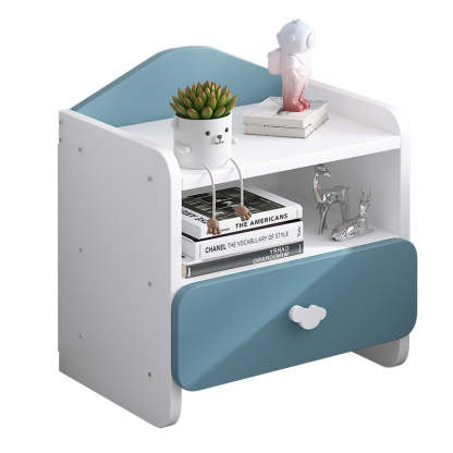 Modern Eclectic Kids Panel Nightstand