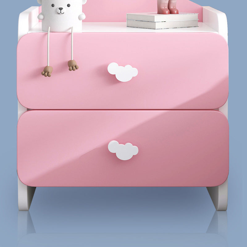 Modern Eclectic Kids Panel Nightstand