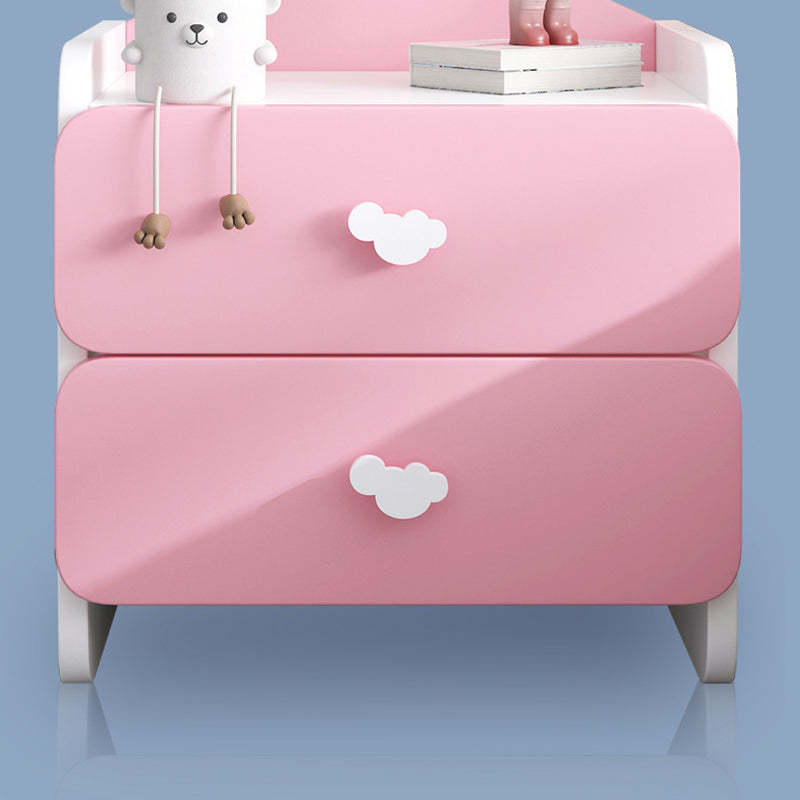 Modern Eclectic Kids Panel Nightstand