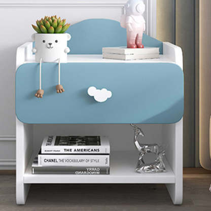 Modern Eclectic Kids Panel Nightstand