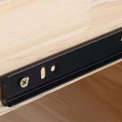 Modern Solid Wood 2-Drawer Nightstand