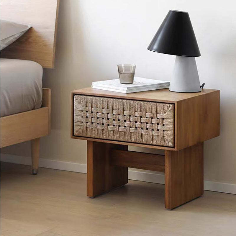 Traditional solid danish nightstands in wood — Teak