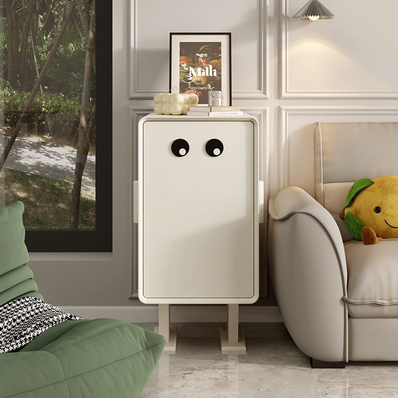 White creative 2-cabinet square nightstands