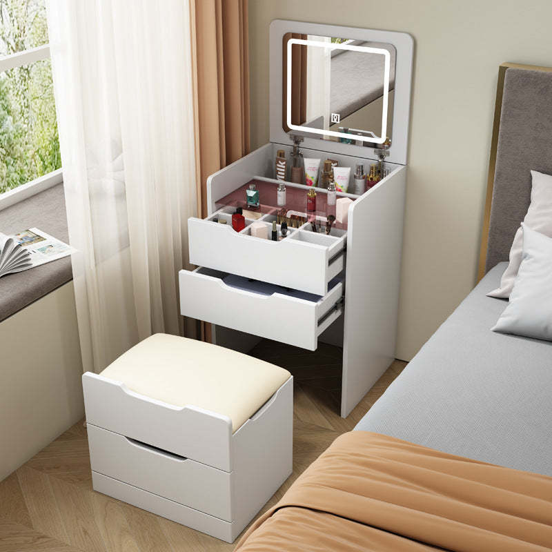 Minimalist Glass Board 3-Drawer Makeup Vanity