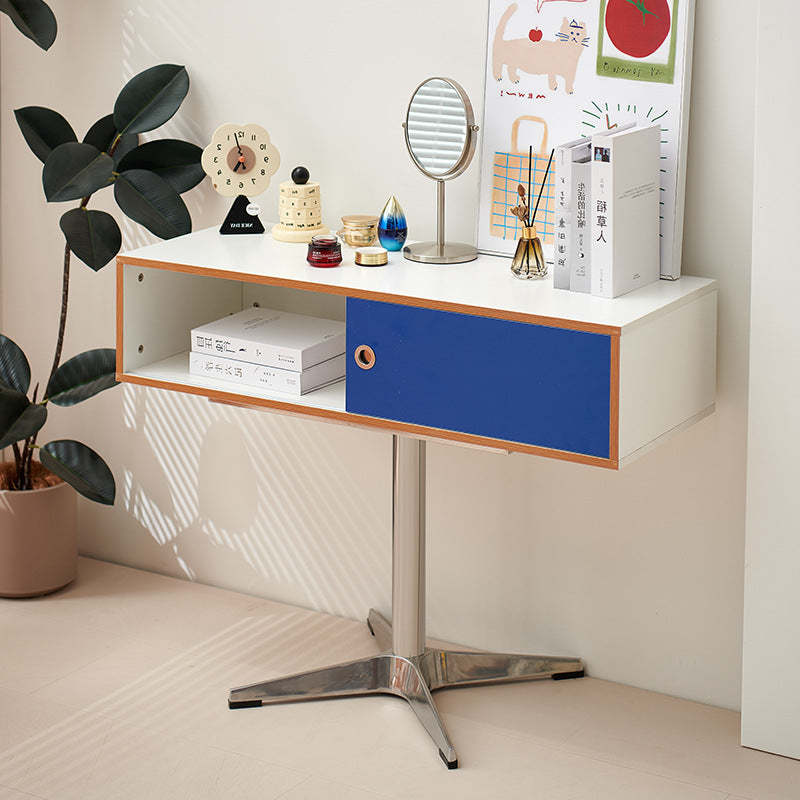 Vintage Stainless Steel 1-Storage Makeup Vanity