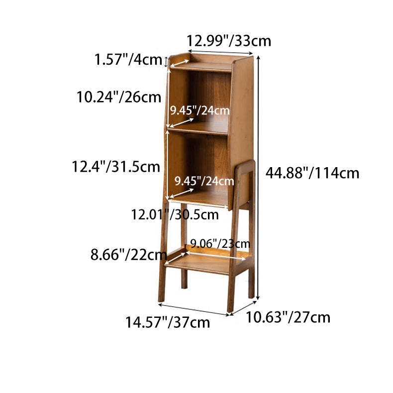 Japanese Bamboo Bookshelf — Original Wood Color