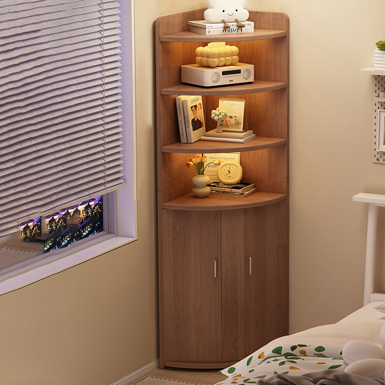 Contemporary Triangle Solid Wood Bookshelf