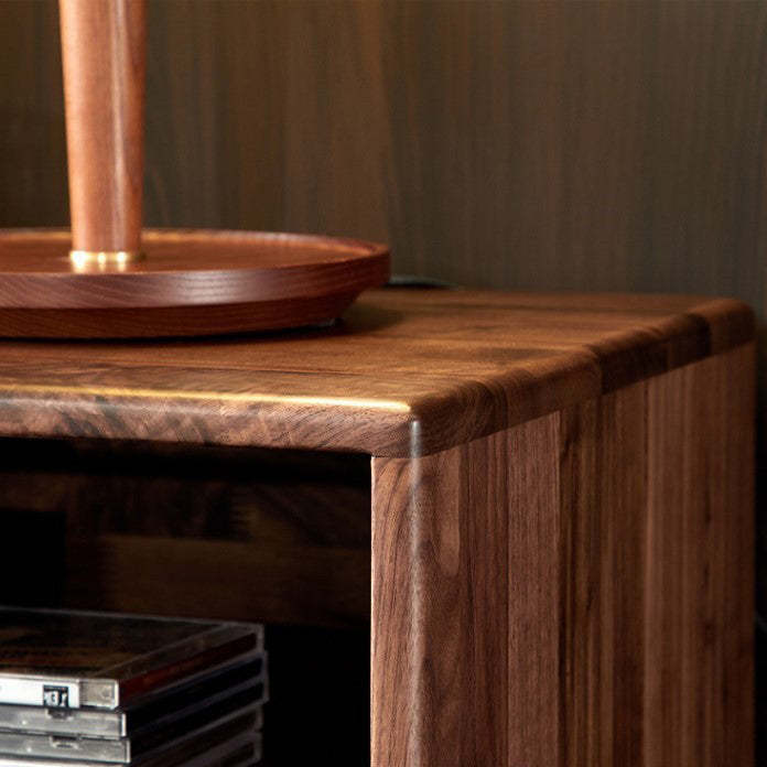 Shabby Black Walnut 1-Drawer Nightstand