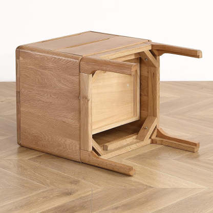 Modern Wood 2-Drawer Nightstand