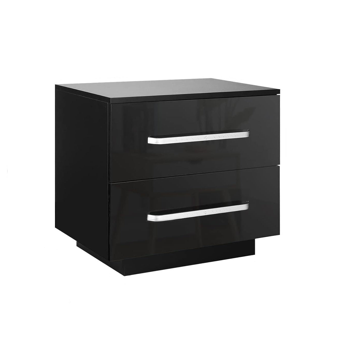 Minimalist Plate Iron 2-Drawer Nightstand