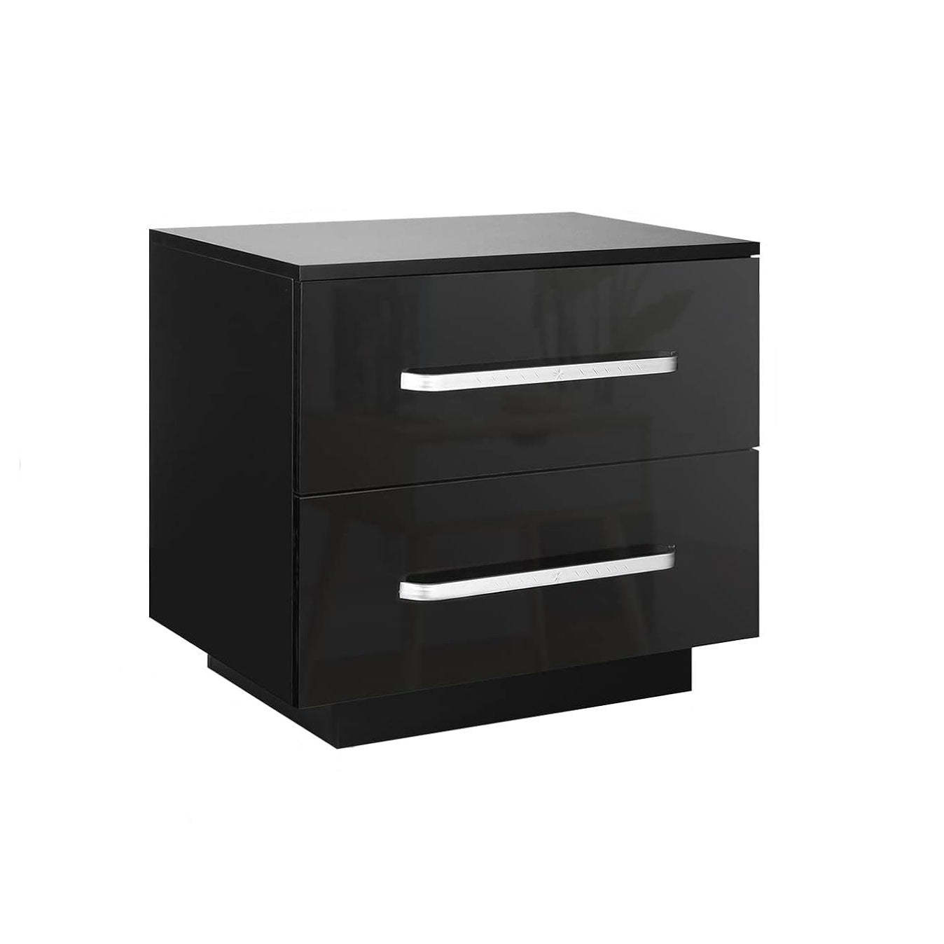 Minimalist Plate Iron 2-Drawer Nightstand