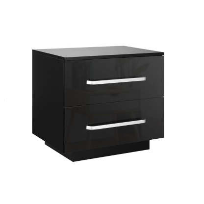 Minimalist Plate Iron 2-Drawer Nightstand