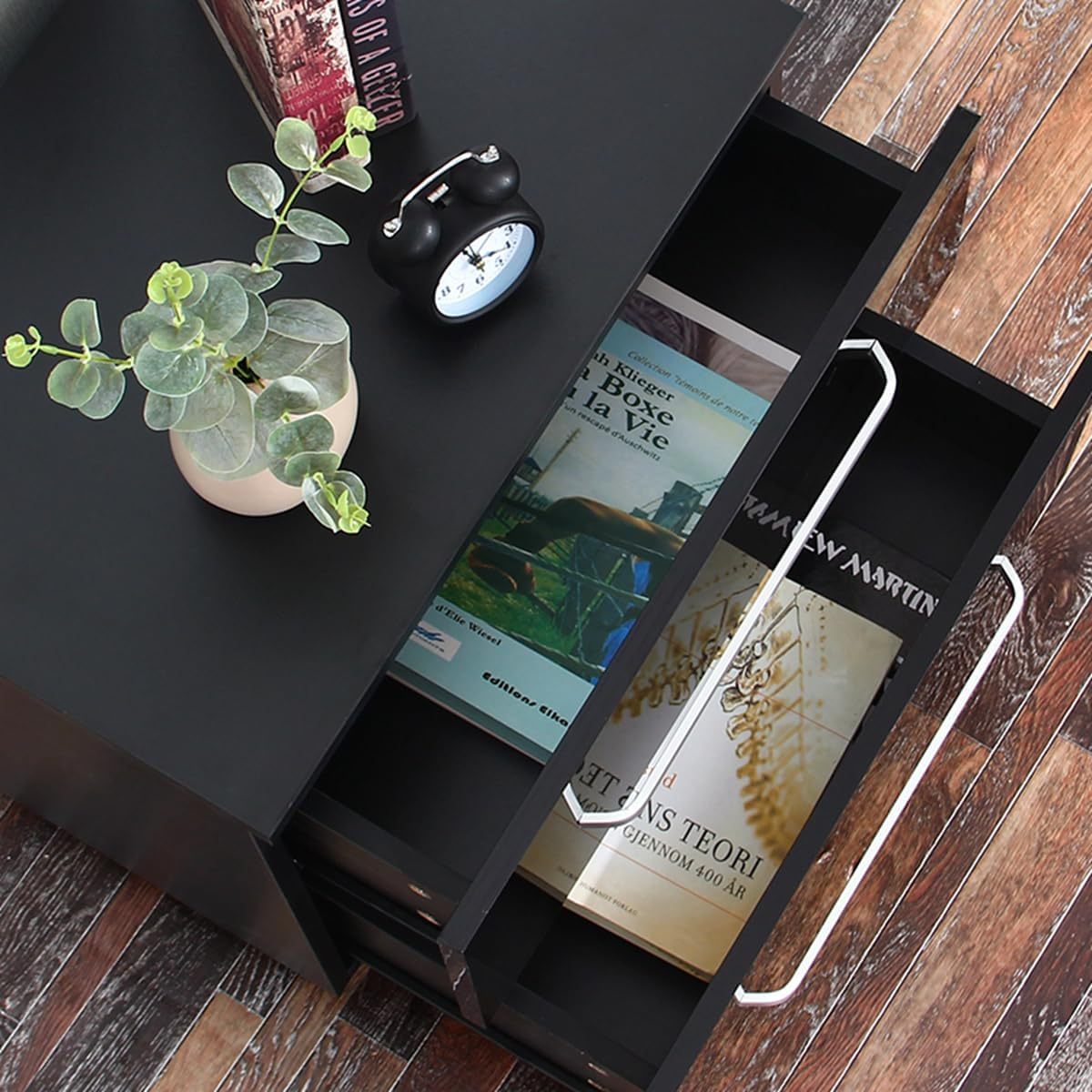 Minimalist Plate Iron 2-Drawer Nightstand
