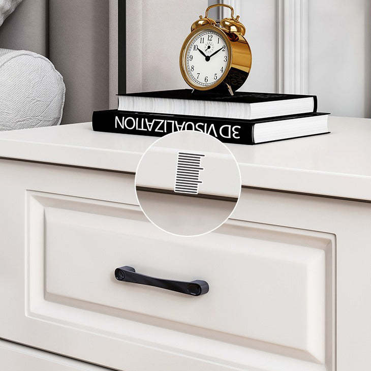 Modern Slab Wood 2-Drawer Nightstand