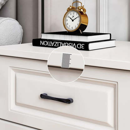 Modern Slab Wood 2-Drawer Nightstand