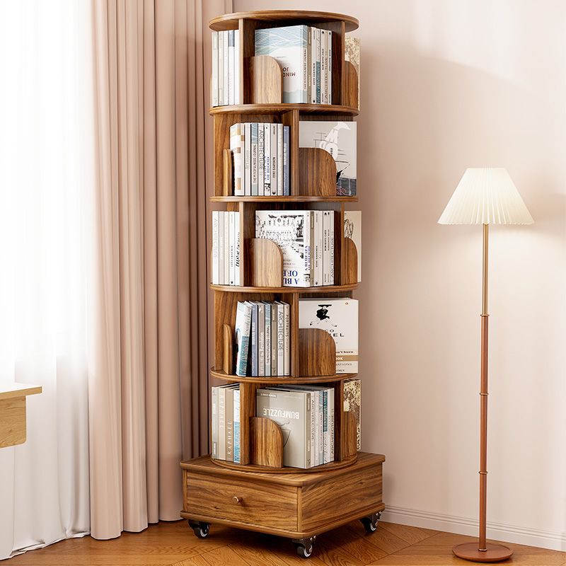 Minimalist Square-Base Engineered Bookshelf 4/5-Tier