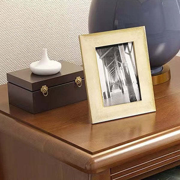 Mid-Century Wood Nightstand 2-Drawer