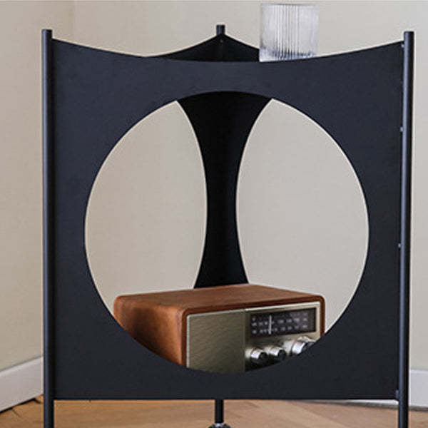 Mid-Century Triangle Iron Side Table 2-Tier
