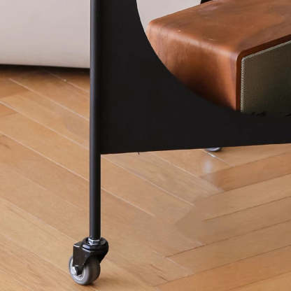 Mid-Century Triangle Iron Side Table 2-Tier
